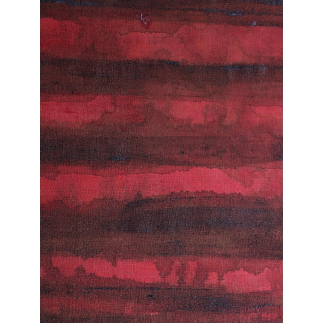 Karina Savonenko, Horizontal Organic Lines Painting in Pink and Black, 2026, Acrylic & Linen For Sale - Image 6 of 7