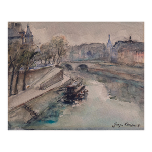 'The Seine & the Pont Neuf' by Georges-Dominique Rouault, Impressionist View of Paris, Bras De La Rive Droite