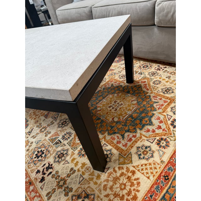 Crate & Barrel Parsons Style Coffee Table For Sale - Image 11 of 12