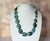 Vintage Arizona Chrysocolla Statement Necklace Believed to Be Native American, Sterling Silver Clasp, Southwestern Jewelry For Sale In Cleveland - Image 6 of 9