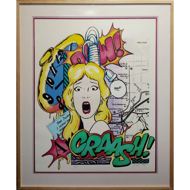 Crash John Matos -Dear Prudence - Pop Art - 1989 -Serigraph-Pencil Signed Original limited edition Serigraph print - Hand...