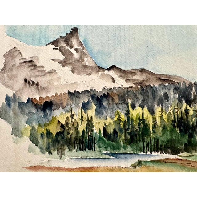 Original watercolor on paper by Henry Emil Salloch, also known as Heinz Emil Salloch, the German-born American artist and...