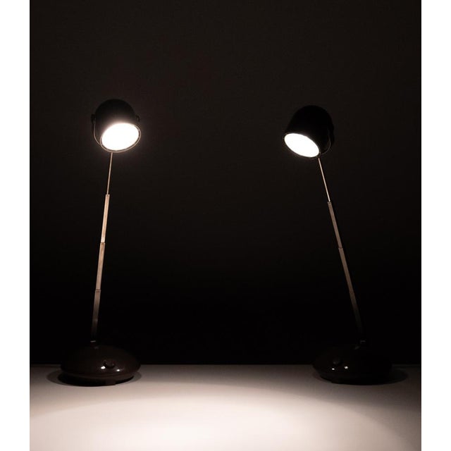 Vintage Telescope German Table Lamps by Eichhof, 1970s, Set of 2 For Sale - Image 6 of 10