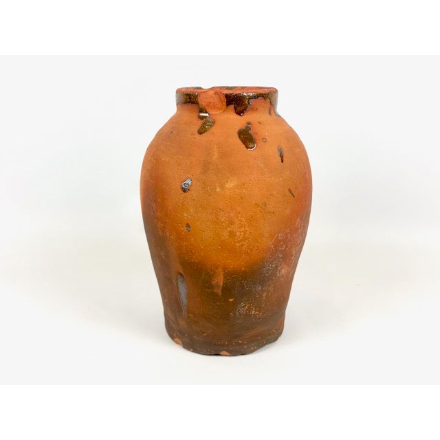Antique Aegean Clay Pottery Jar For Sale - Image 4 of 12