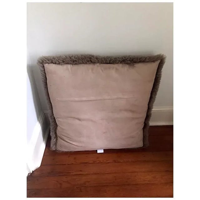 Contemporary Arhaus XL Sheepskin Floor Pillow For Sale In Cincinnati - Image 6 of 8