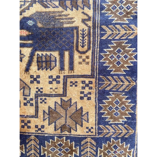 1980s Vintage Belutch Rug, 1980s For Sale - Image 5 of 15