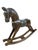 Large Vintage Holiday Wooden Rocking Horse Pony With Sterling Silver Appliqué For Sale - Image 11 of 11