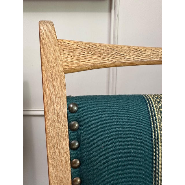 Set of Four Danish Oak Dining Chairs in the Style of Henning Kjærnulf, Denmark, Circa 1970 For Sale - Image 4 of 5
