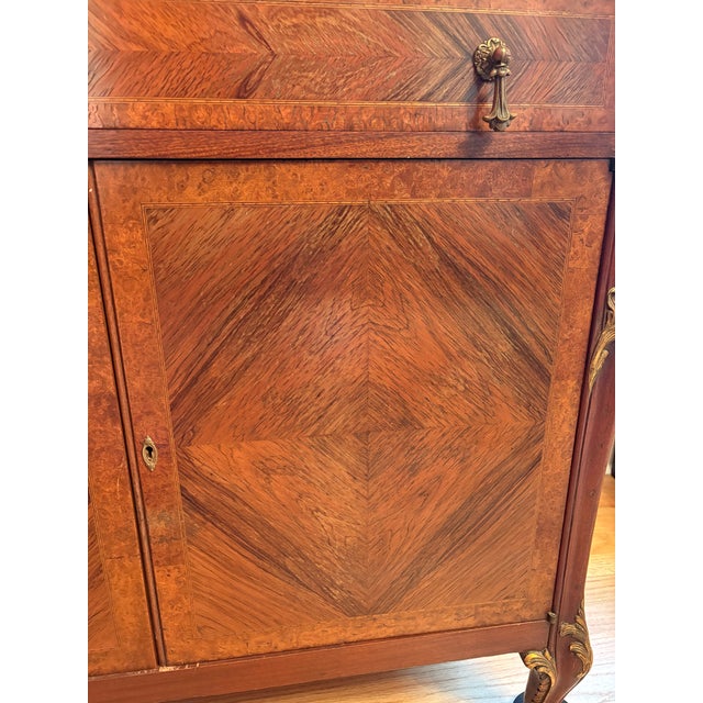 Antique French Louis Philippe Walnut Commode With Marble Top For Sale - Image 15 of 15