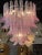 Modern Modern Pink Murano Style Glass Saddle Form Chandelier For Sale - Image 3 of 8