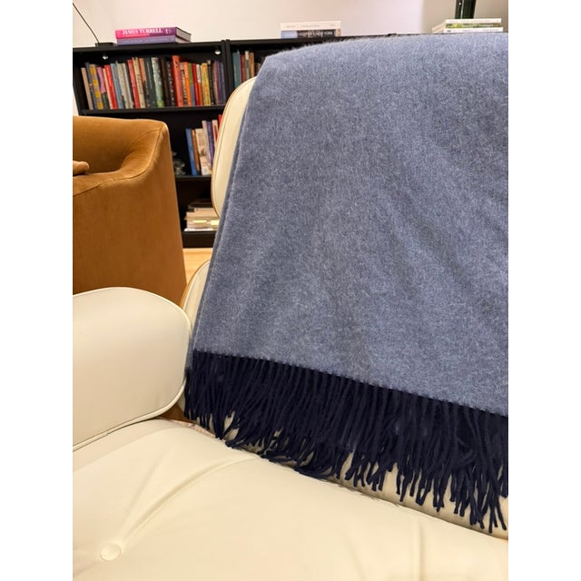 2020s Matouk $1,750 100% Cashmere Luxe Paley Throw For Sale - Image 5 of 7
