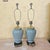 Ceramic Late 20th Century Reticulated Celadon Chinoiserie Porcelain Table Lamps With Pleated Shades - 29" - a Pair For Sale - Image 7 of 18