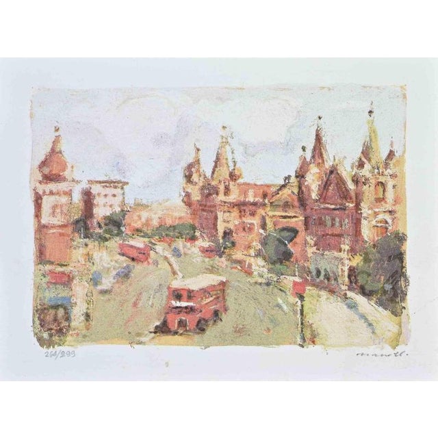 Lithograph hand signed and numbered. Edition of 299. Very good condition. This piece is attributed to the mentioned...