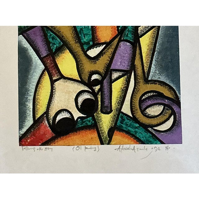 African Late 20th Century Telling the Story, Artist Adewale Ayinla For Sale - Image 3 of 4