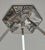 Metal French Art Deco Pendant Light by Le Verre Artistique Di Lauro - 1930 Chandelier France For Sale - Image 7 of 9