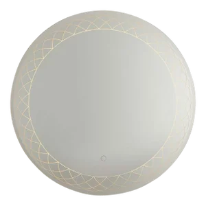 Interlace Backlit Led Wall Mirror - 28", Chrome