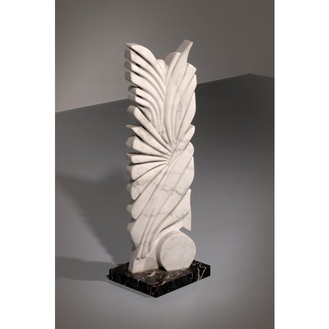 Armando Rosato, Abstract Sculpture, 1977, Carrara Marble For Sale - Image 13 of 14