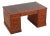Reprodux Bevan Funnel Leather Top Yew Wood Desk For Sale
