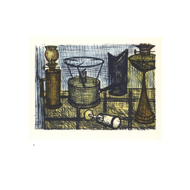 1967 Lithograph #5 "Oil Lamp" by Bernard Buffet For Sale