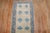 Vintage Blue Tan Small Turkish Runner - 2'2" x 6' For Sale In New York - Image 6 of 7