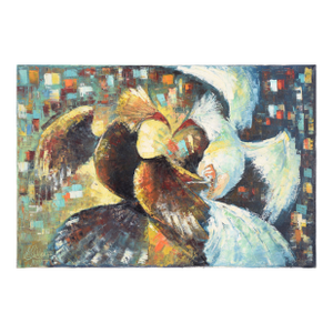 Abstract Rooster Fight Philippines 1970