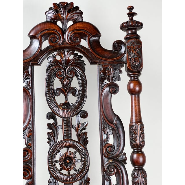 Antique Fine Carved Flemish Side Chair Attributed to Daniel Marot C. Late 17th Century For Sale - Image 9 of 13