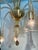 Original retail $8450, stylish Myran Allan Luxury Lighting Modern Venetian Murano Hand Blown Gol Murine Chandelier, amber...