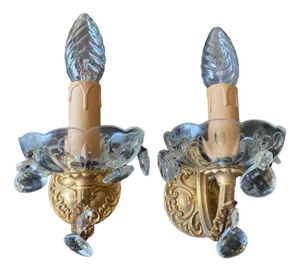Vintage Italian Sconces, 1940s, Set of 2