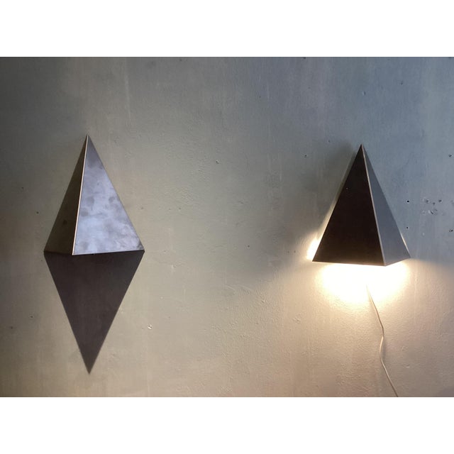 Silver Vintage Garden Wall Lamps from Massive, 1980s, Set of 2 For Sale - Image 8 of 10