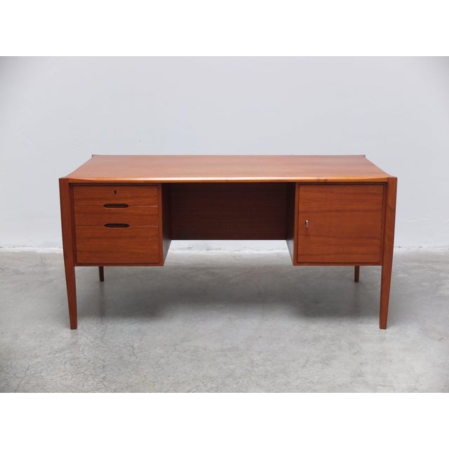 Freestanding Desk with Bookshelf by Wilhelm Renz, 1960s For Sale - Image 3 of 18