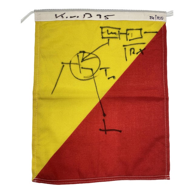 Klaus Vom Bruch, Cargo Cult: Mann über Bord Flag Artwork, 1995, Fabric For Sale