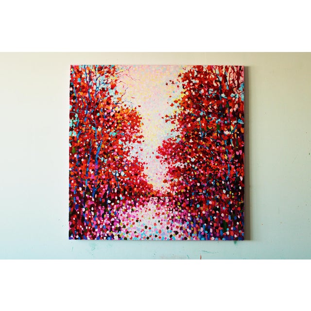 Artist Andrei Sitsko "Trees by the Water Iv" Modern Original Painting For Sale - Image 10 of 13