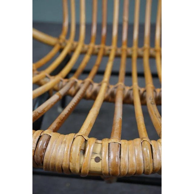 Wood Rattan Armchair from Rohé Noordwolde For Sale - Image 7 of 8