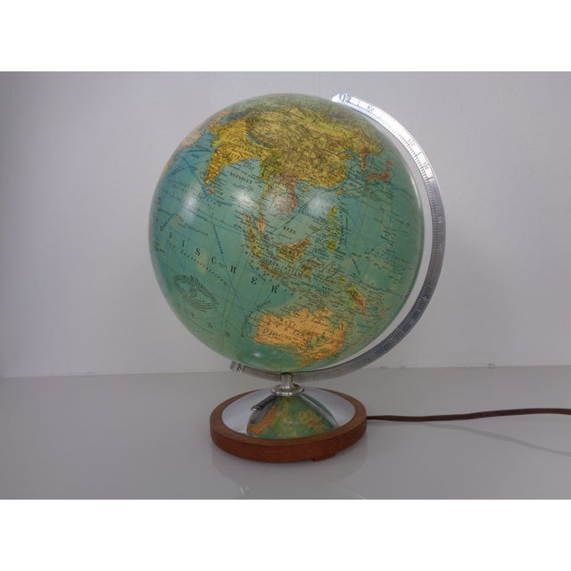 Columbus globe by Paul Oestergaard from the 1950s. Physically illuminated, glass, hand-laminated. This piece has an...