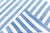 English Doris Leslie Blau Dhurrie Vintage Striped White And Blue Flatweave Cotton Rug For Sale - Image 3 of 8