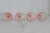 Early 20th Century Early 20th Century Pink Stem Depression Glass Optic Swirl Glassware Wine Sherry Goblets 4751b - 4pc For Sale - Image 5 of 11
