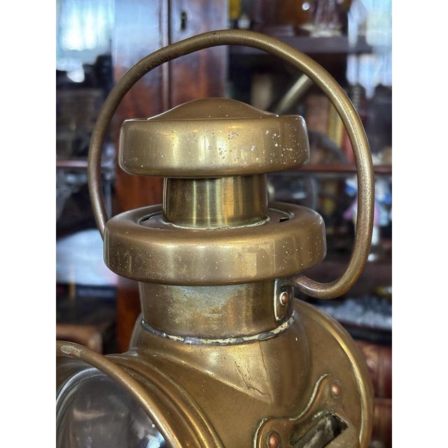 Metal Lucas Petroleum Motor Lamp For Sale - Image 7 of 11