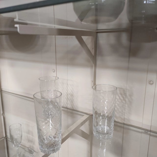 Vintage Doctors Cabinet with Glass For Sale - Image 9 of 11