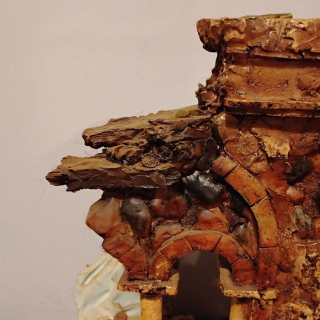 2000 - 2009 Vintage Baroque-Style Holy Family Nativity Set Resin Hand-Painted 2000s For Sale - Image 5 of 10