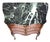Wood Antique French Louis XV Style Bronze & Inlaid Verde Marble Top Nighstand Chest For Sale - Image 7 of 14