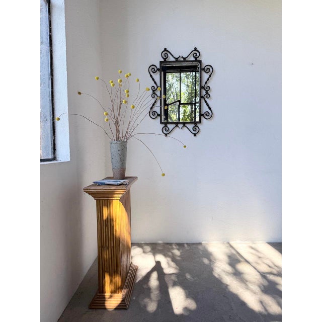 Brutalist Wrought Iron Mirror, 1940s For Sale - Image 6 of 18
