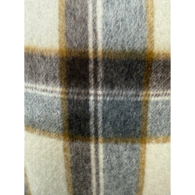 Transitional "Mapleton Plaid" in Antelope 22" Pillows-a Pair For Sale - Image 3 of 3