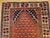 Red Vintage Turkish Village Area Rug, Hand-Knotted Wool, Red & Navy, 1950s, 3' x 5' For Sale - Image 8 of 15