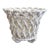 Vintage French Country Reticulated Porcelain Rope-Form Cachepot, Circa 1960s For Sale