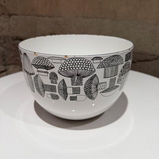 Metal Finel Arabia Tatti Mushroom Bowl Enamelware Kaj Franck Esteri Tomula 2 For Sale - Image 7 of 10