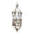 Wrought Iron Gilt Silver Chandelier, Circa 1880 For Sale