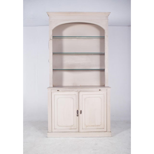 White Painted 2-Door Bookcase, 1890s For Sale - Image 15 of 15