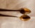1930s WMF Germany Art Deco Silverplate Serving Tongs - Gold Plated Bowls - 4" Elegant Art Deco Luxury in Miniature These...