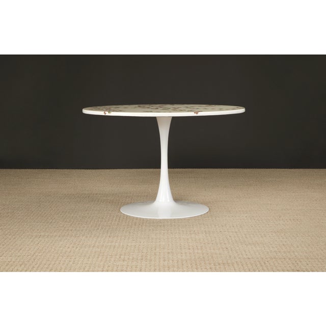 Butterflies' Dining Table by Piero Fornasetti, circa 1970s Italy, Signed For Sale In Los Angeles - Image 6 of 12