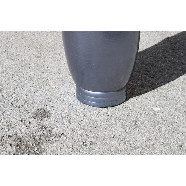 Mid-Century Modern Vintage Italian Aluminum Umbrella Stand, 1950s For Sale - Image 3 of 9